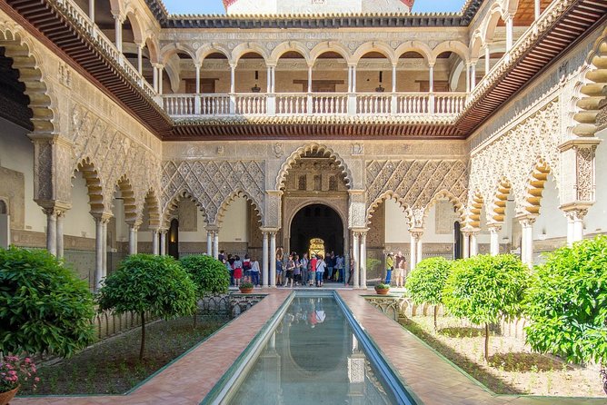 Alcazar de Sevilla Private - Patio de Banderas and the old walls