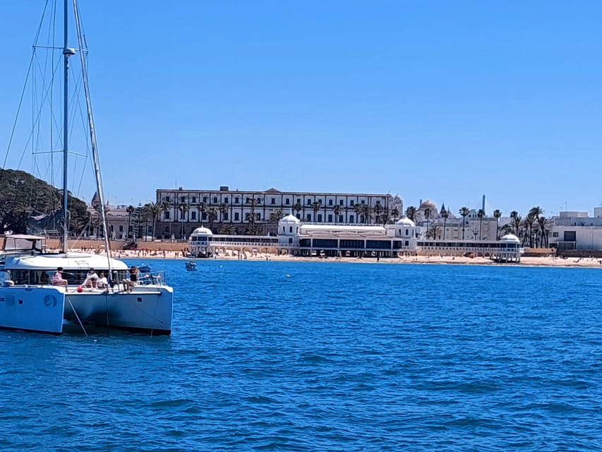 Cadiz capital:Catamarán Experience paseo con baño y almuerzo - What $62 means in practical value
