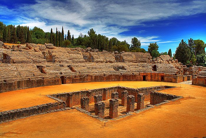 From Seville: Italica Roman City Tour - Inside the 25,000-seat amphitheater