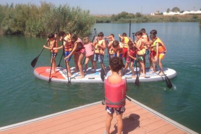 Gigant paddle surf in Seville