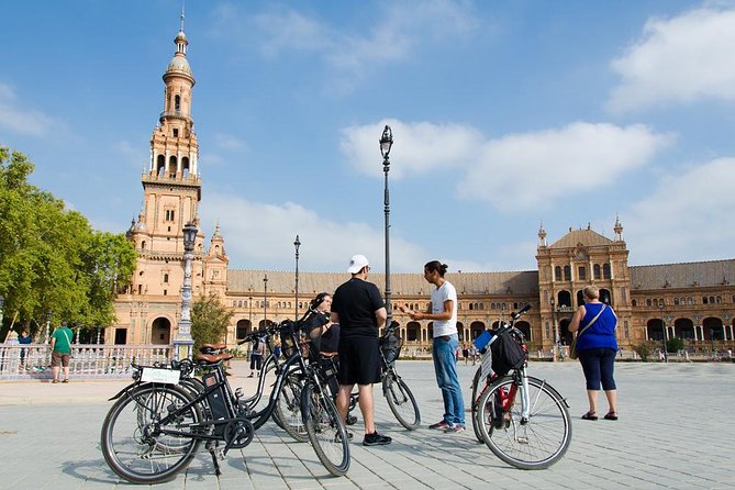 Highlights Electric Bike Tour - The Cathedral, Giralda, and Alcazar from outside