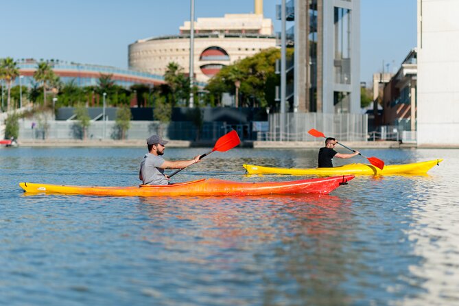 Kayak Guided Tours - Pabellón de la Navegación and the return to Triana