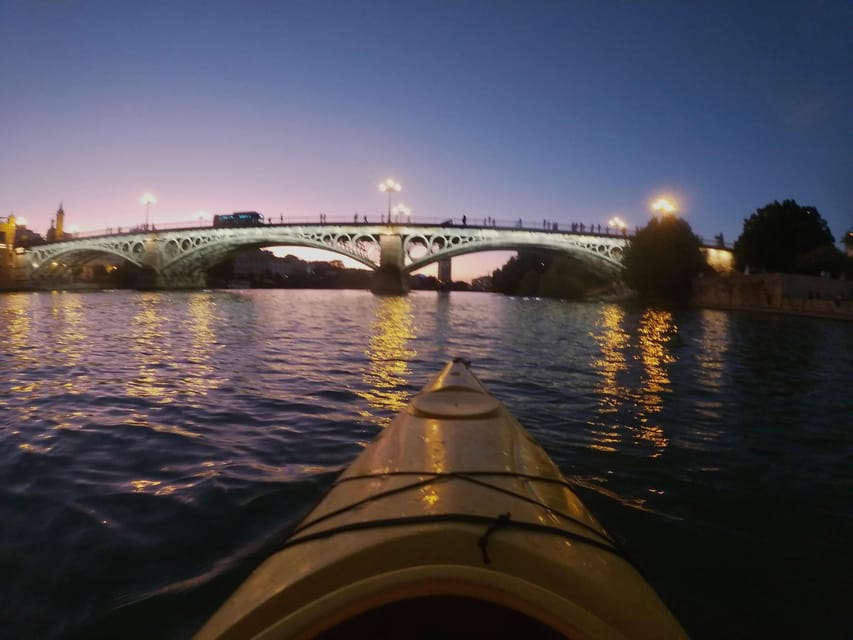 Night Kayak: Historic Seville, Triana and La Cartuja - Triana Bridge and the first river views