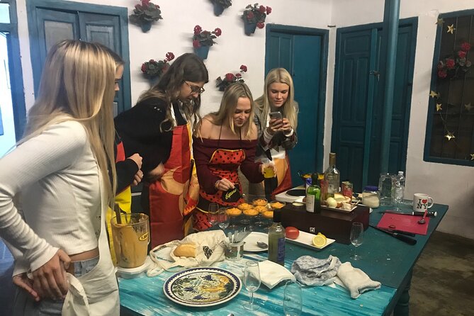 Paella and Salmorejo 2-Hour Cooking Class in Córdoba - A glass of wine before the chopping starts