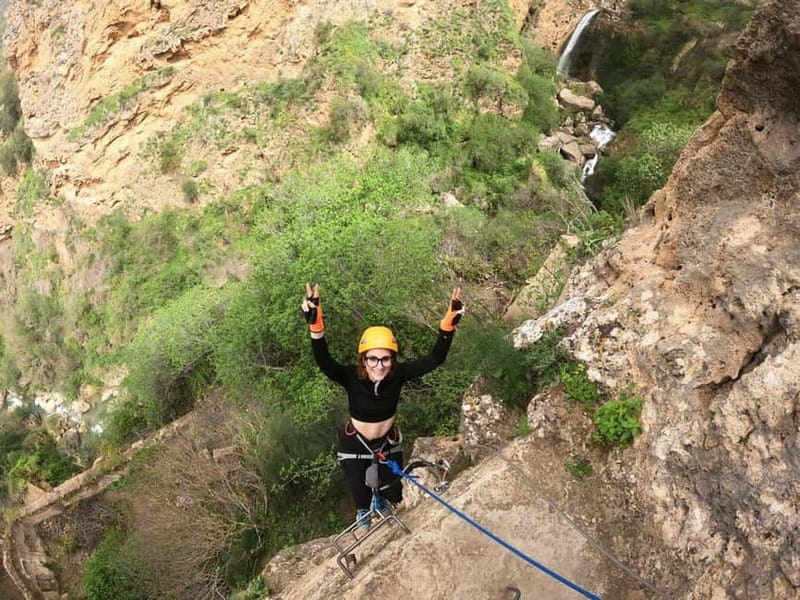 Ronda: Tajo de Ronda Via Ferrata Guided Climbing Tour - Learning the route before the climb