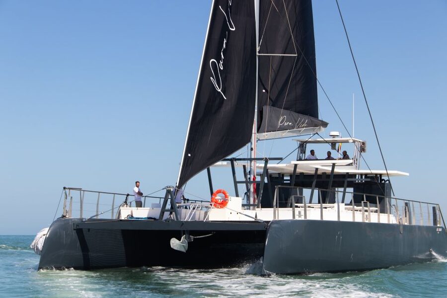 Sancti Petri: Catamaran Cruise with Swim Stop and lunch - What the boat is like for a three-hour trip