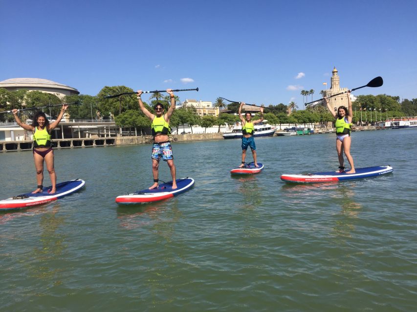 Seville: 1.5-Hour Daytime Standup Paddleboarding Tour - Turning back toward Seville’s grand landmarks