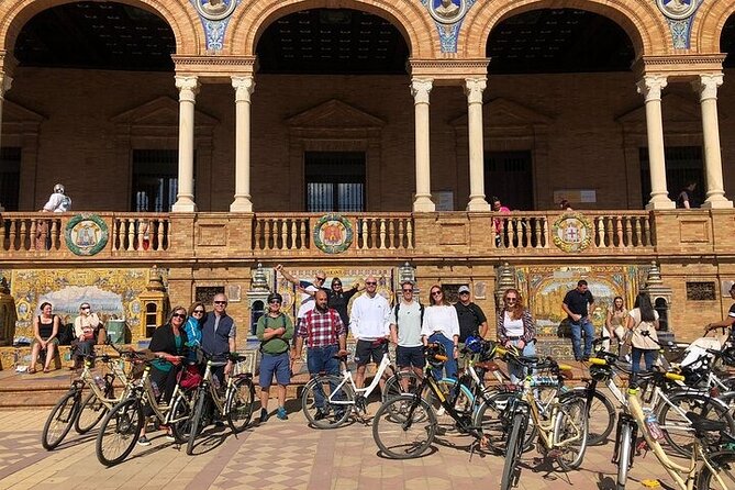 Seville Bike Tour - The Giralda and Cathedral begin the history lesson