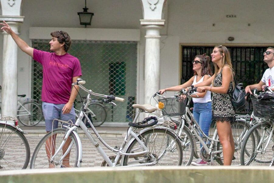 Seville: City Sightseeing and Local Culture Bike Tour - The Alcázar from the outside