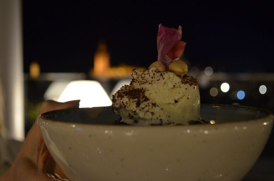 Seville: Flamenco Show & Roof Dinner with Cathedral Views - The rooftop dinner at 21:30