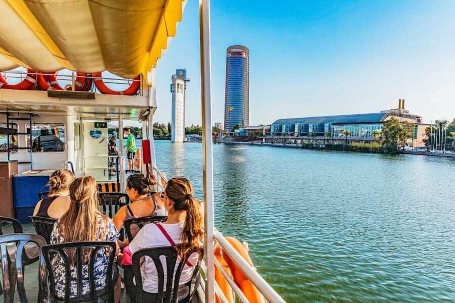 Seville: Guadalquivir River Cruise - Expo ’92 and the modern riverfront