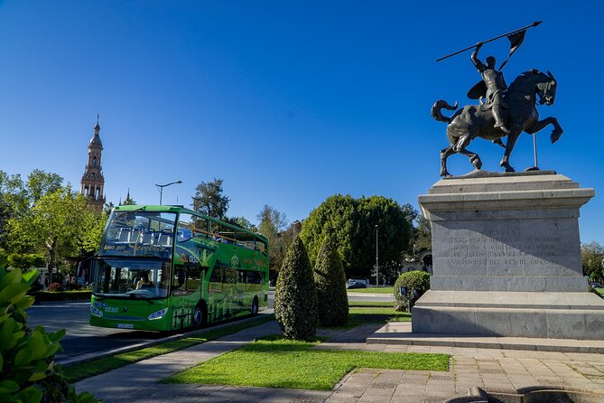 Seville Hop-On Hop-Off Bus Tour for 48 hours - Plaza de España and María Luisa Park