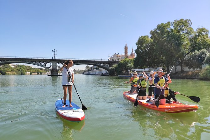 Seville: Paddle Surf on an XXL Board - Puente de San Telmo and Torre Sevilla