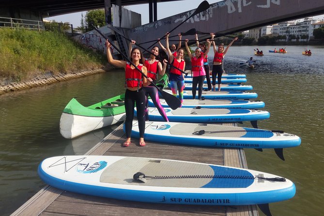 Seville Paddle Surf Sup in the Guadalquivir River - Triana and the built-in drink stop