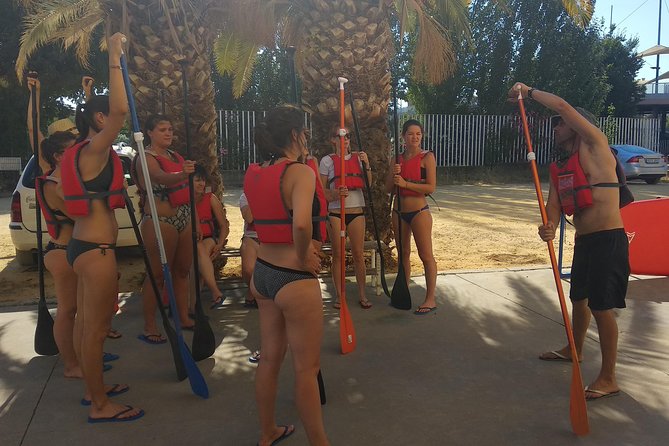Seville Paddle Surf Sup in the Guadalquivir River - The bullring from river level