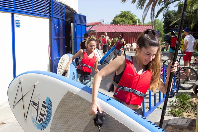 Seville Paddle Surf Sup in the Guadalquivir River - Under Puente de Triana