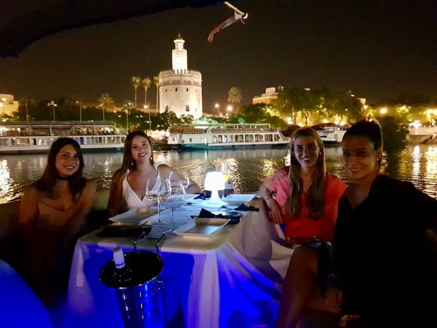 Seville: Private Boat Tour with Paella Lunch and Drinks - Paella, starters, dessert, and two drinks