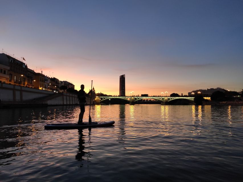 Seville: Sunset and Evening Paddle Boarding Tour - Five minutes to learn the basics
