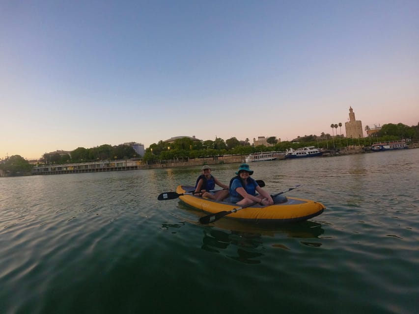 Sunset Kayak: Historic Seville, Triana and La Cartuja - Torre del Oro at sunset